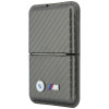 Carteira MagSafe BMW M Carbon Metal Logos, antracite