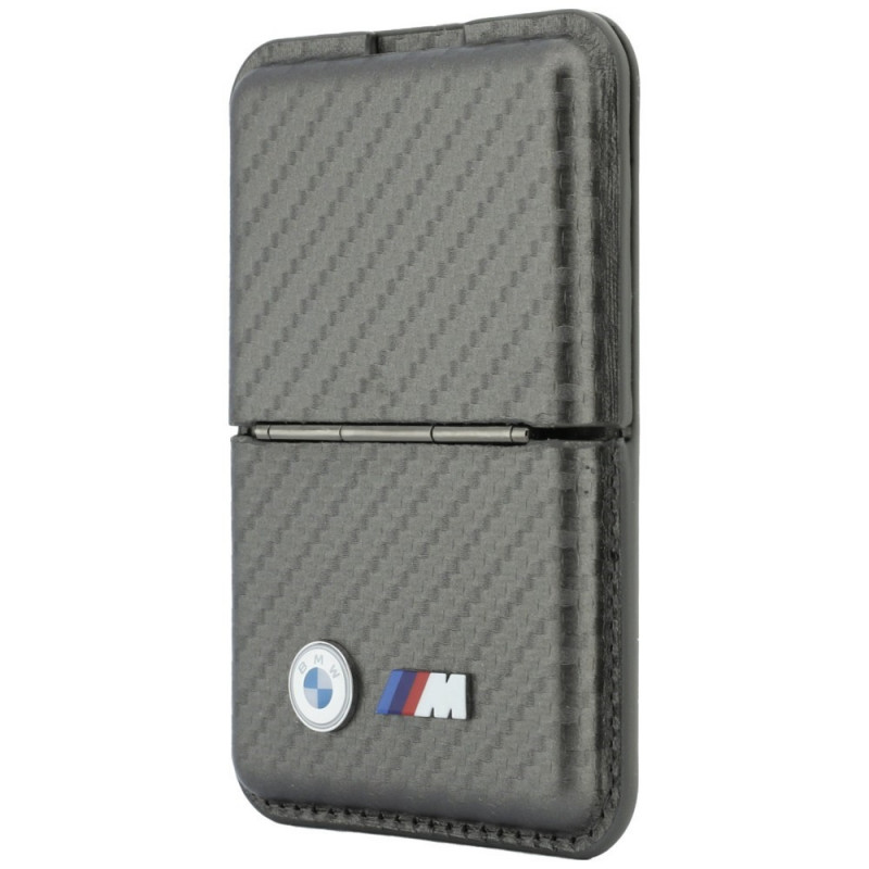Carteira MagSafe BMW M Carbon Metal Logos, antracite