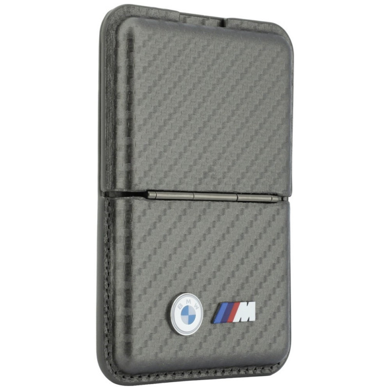 Carteira MagSafe BMW M Carbon Metal Logos, antracite