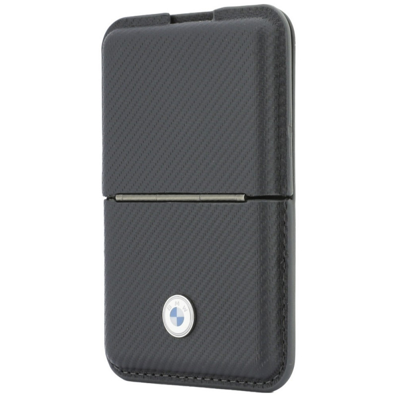 Carteira MagSafe BMW Carbon Metal Logos, antracite