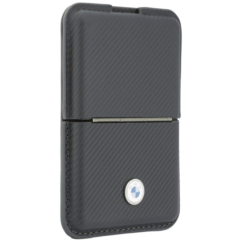 Carteira MagSafe BMW Carbon Metal Logos, antracite