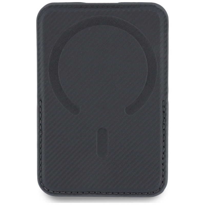 Carteira MagSafe BMW Carbon Metal Logos, antracite