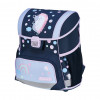 Conjunto de mochila escolar Herlitz Loop Plus Unicorn Dreams para o ensino primário, azul-escuro/rosa