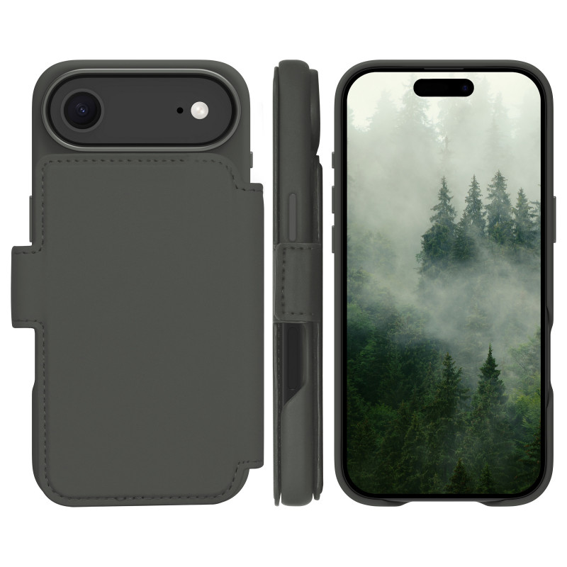 Capa flip MagSafe dbramante1928 Lynge, Forest Shadow, para Apple iPhone Air (LM66ICGR6686)