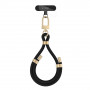 Correia de pulso em corda Tech-Protect C4S, preto/dourado