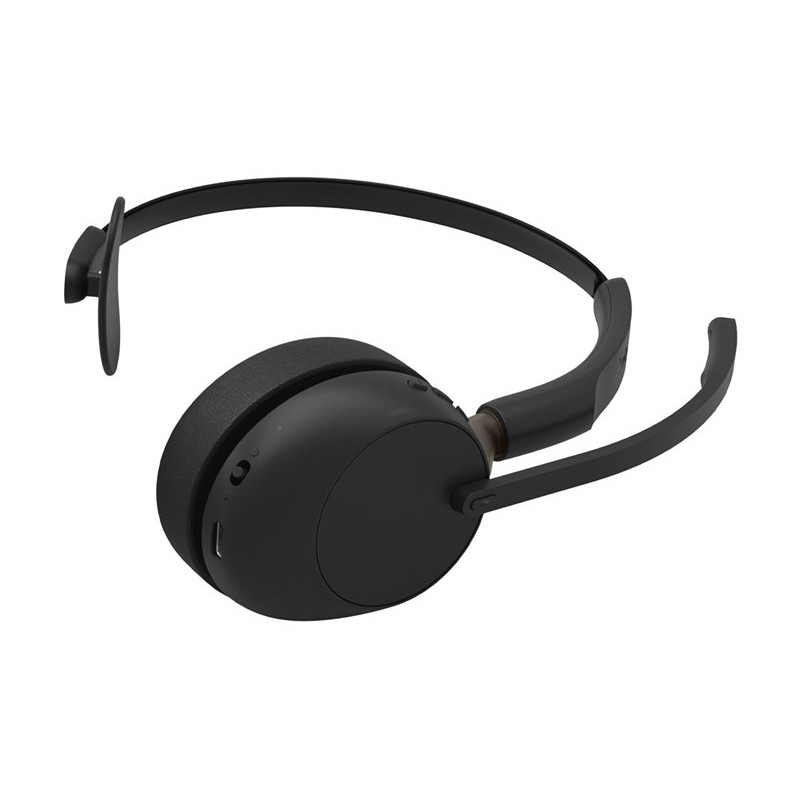 Auscultador mono Jabra Evolve3 65 UC, Link 390c, base de carregamento, preto (36599-889-889)