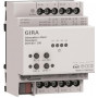 Atuador de regulação de intensidade Gira Dimming Actuator 201500, 4 canais, montagem em calha DIN, Standard, KNX Secure