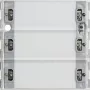 Sensor de botão Gira Push-Button Sensor 3 Comfort 513300, 3-gang, KNX, System 55
