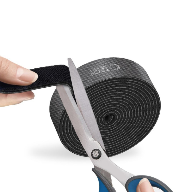 Organizador de cabos de velcro Tech-Protect, 300 cm, preto
