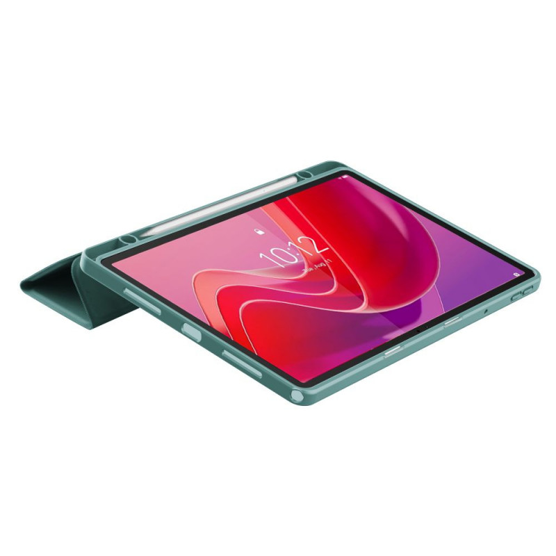 Capa com compartimento para caneta SmartCase Pen Tech-Protect para Lenovo Tab M11 TB-330, verde
