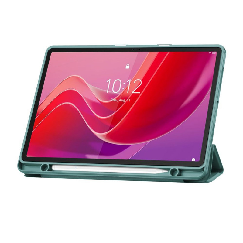 Capa com compartimento para caneta SmartCase Pen Tech-Protect para Lenovo Tab M11 TB-330, verde