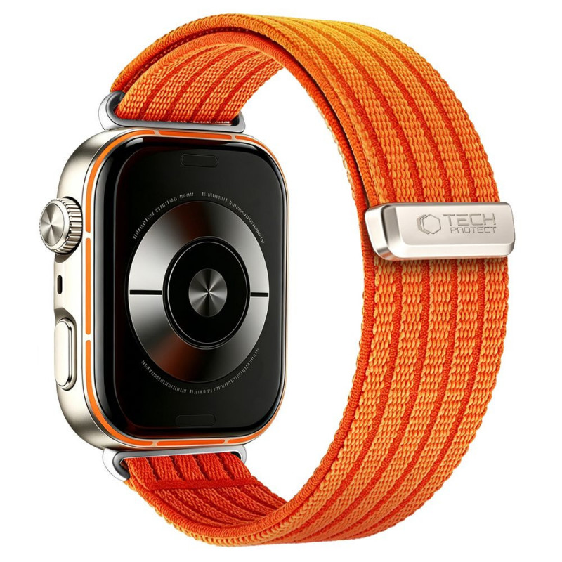 Pulseira de nylon Tech-Protect para Huawei Watch Fit 3 / 4 / 4 Pro / 5 / 5 Pro, laranja