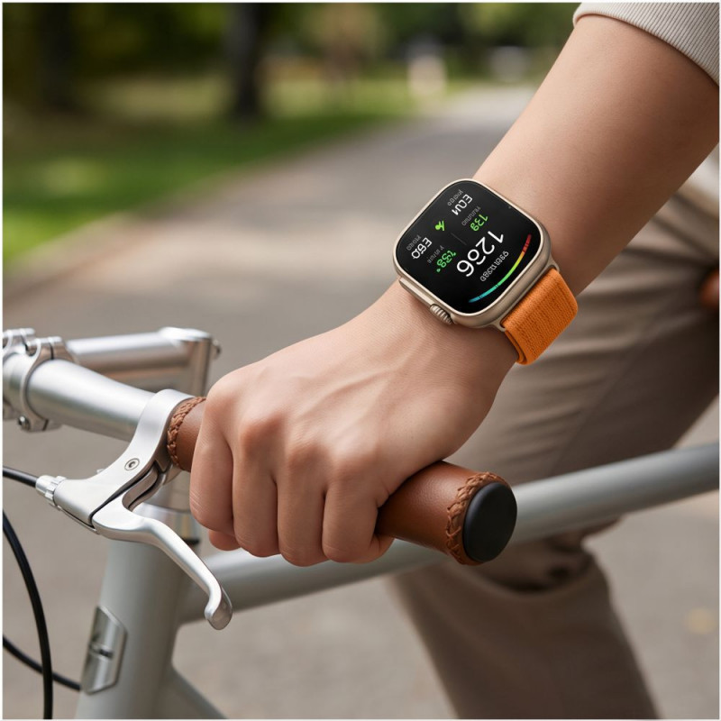 Pulseira de nylon Tech-Protect para Huawei Watch Fit 3 / 4 / 4 Pro / 5 / 5 Pro, laranja