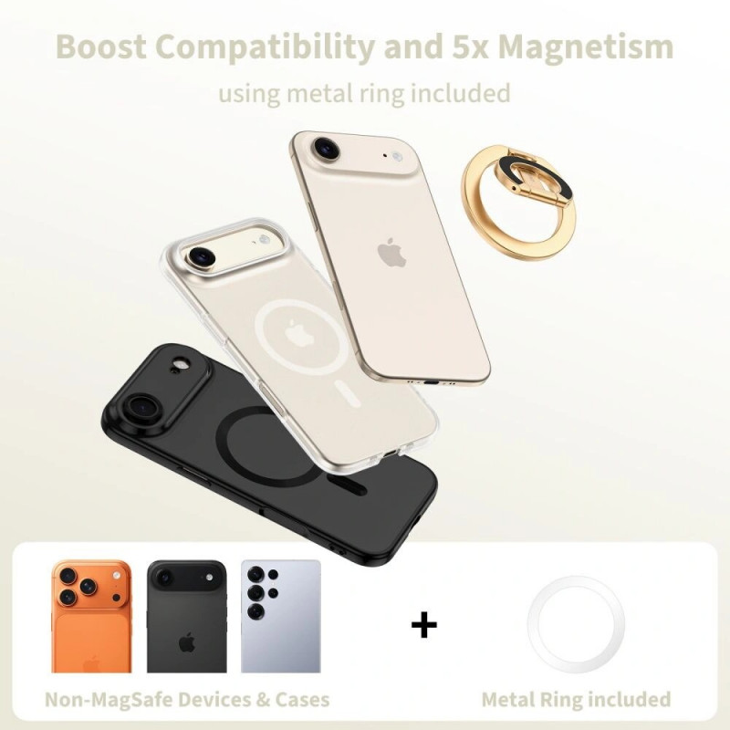 Anel magnético para telemóvel MagSafe Tech-Protect MMR400 Lamano, dourado