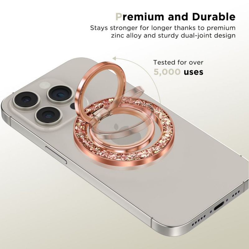 Anel para telemóvel MagSafe Tech-Protect MMR200, rosa-ouro