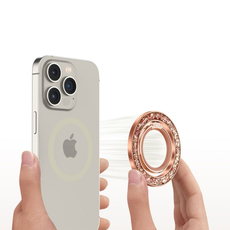 Anel para telemóvel MagSafe Tech-Protect MMR200, rosa-ouro