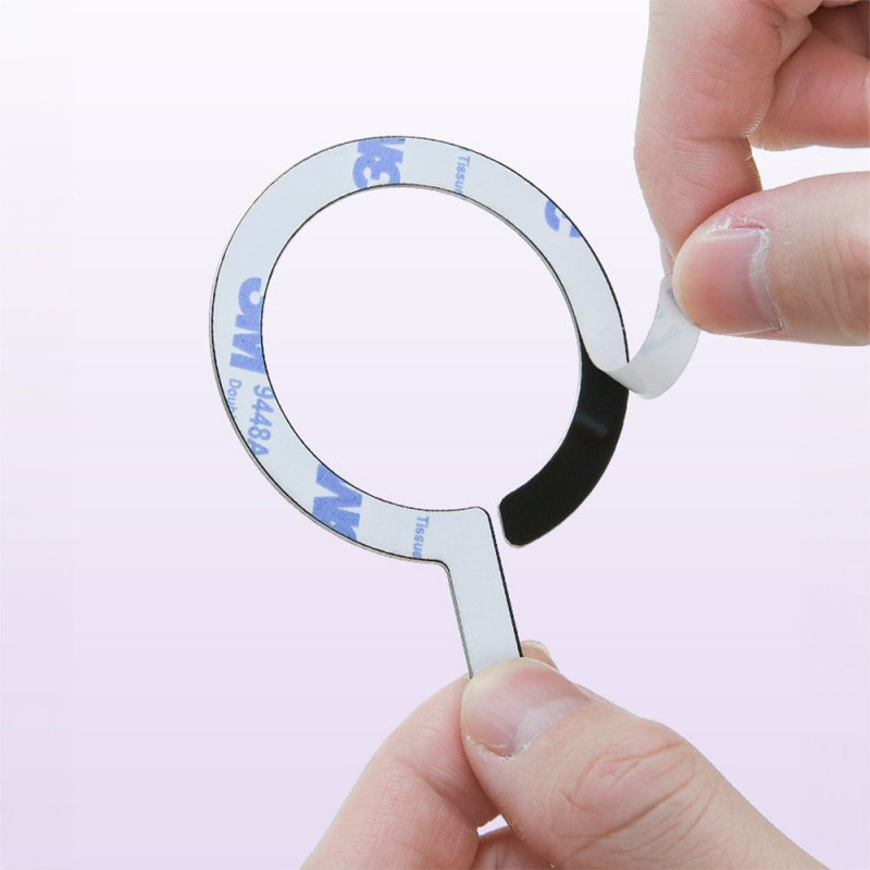 Placas MagSafe MetalRing Tech-Protect, Preto e Prateado (2 un.)