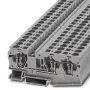 Bloco de terminais passante de 3 condutores Phoenix Contact ST 6-TWIN BU 3036479, azul (50 un.)