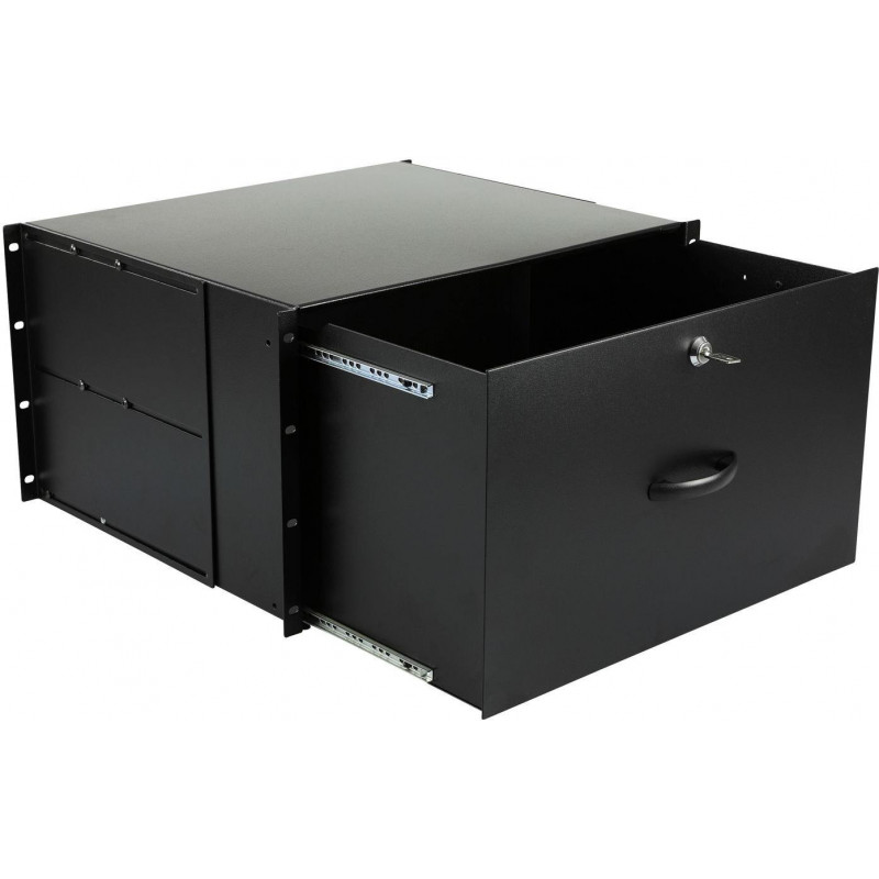 Lanview RAD115BL Acessório para rack, 6U, 19 polegadas, oval, 482 mm, 50 kg, preto