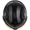 Capacete de esqui UVEX Wanted Visor, 58-61 cm (L), preto