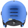 Capacete de esqui para crianças UVEX Rocket jr. Visor, azul mate
