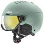 Capacete de esqui UVEX Wanted Visor, 58-61 cm (L), verde