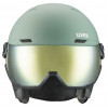 Capacete de esqui UVEX Wanted Visor, 58-61 cm (L), verde