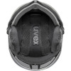 Capacete de esqui UVEX Wanted Visor pro V, preto mate