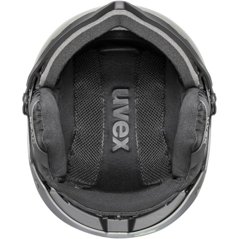 Capacete de esqui UVEX Wanted Visor pro V, preto mate