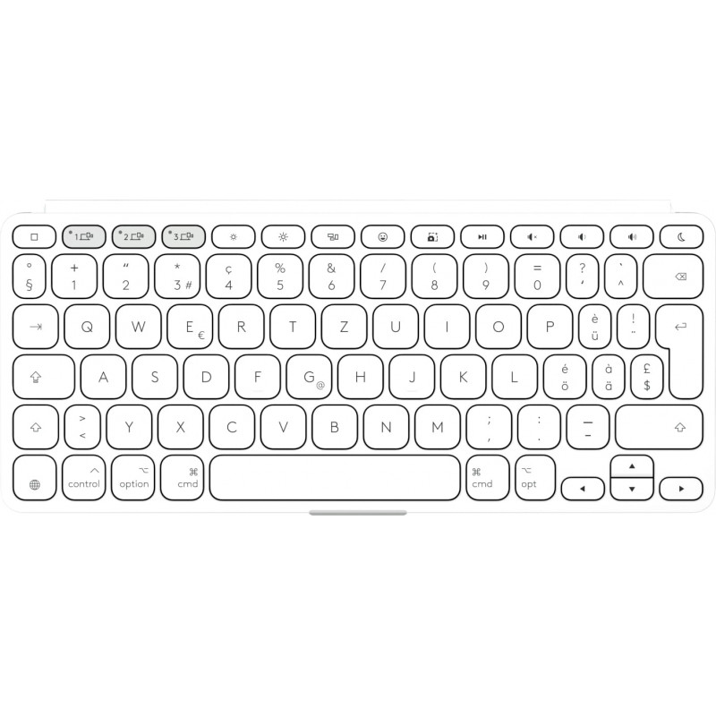 Teclado Logitech Keys-To-Go 2 para iPad (920-013009), cinza-claro, layout suíço