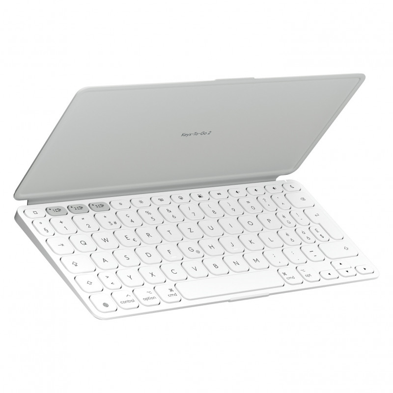 Teclado Logitech Keys-To-Go 2 para iPad (920-013009), cinza-claro, layout suíço