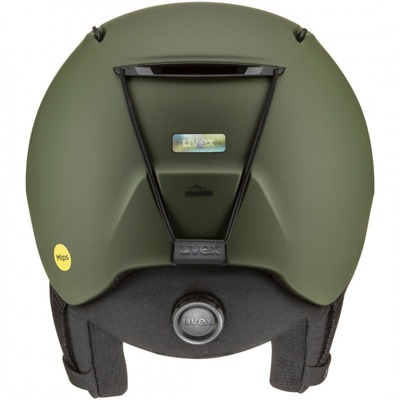 Capacete de esqui UVEX Monte LT MIPS, 51-55 cm, verde