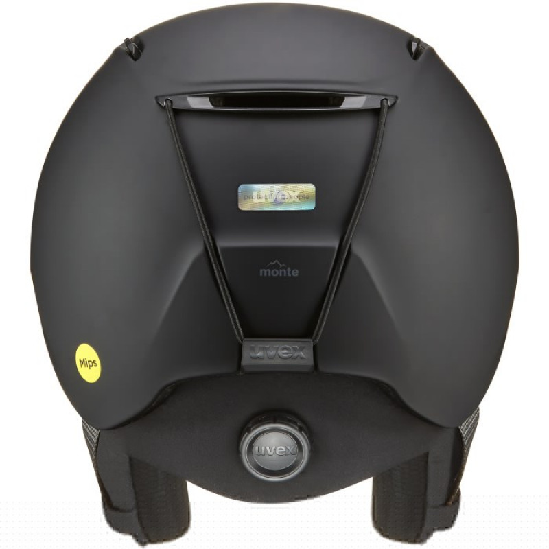Capacete de esqui UVEX Monte LT MIPS 59-63 cm, preto mate