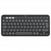Teclado Bluetooth Logitech Pebble Keys 2 K380s (920-011803), grafite, layout francês