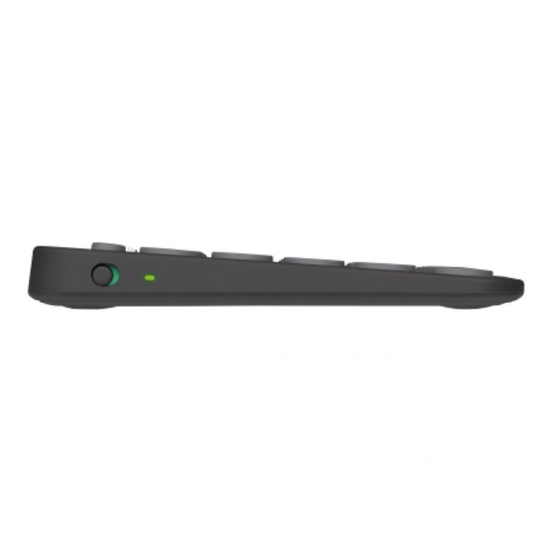 Teclado Bluetooth Logitech Pebble Keys 2 K380s (920-011803), grafite, layout francês