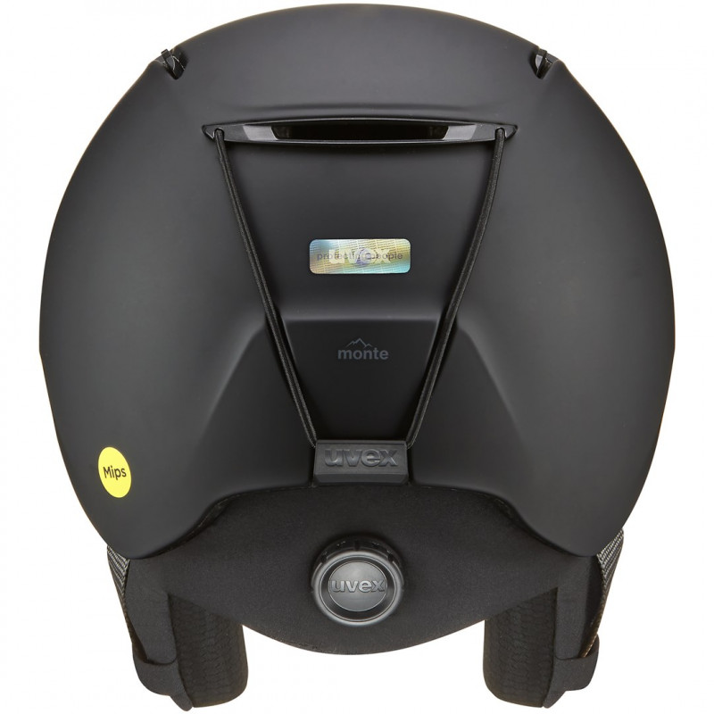 Capacete de esqui UVEX Monte LT MIPS 56-59 cm, preto mate