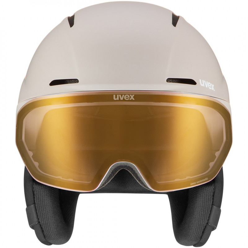 Capacete de esqui UVEX Horizon V MAG MIPS, branco mate