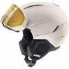Capacete de esqui UVEX Horizon V MAG MIPS, branco mate