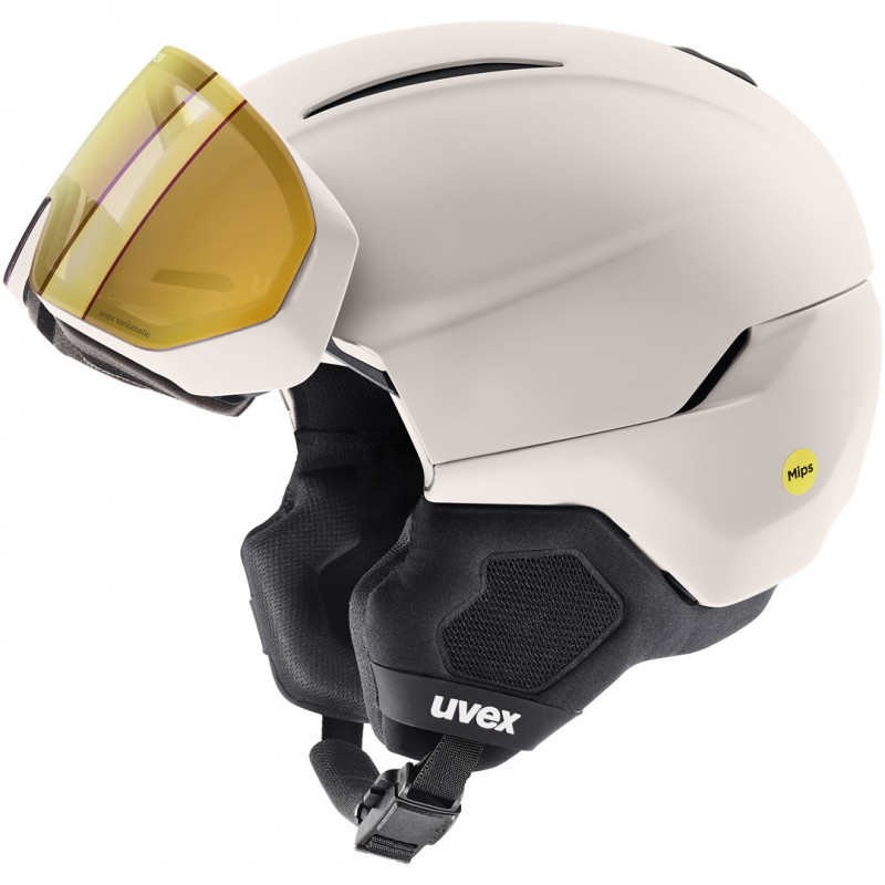 Capacete de esqui UVEX Horizon V MAG MIPS, branco mate