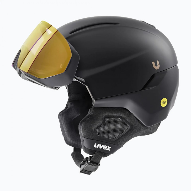Capacete de esqui UVEX Ultimate Horizon MIPS, preto mate