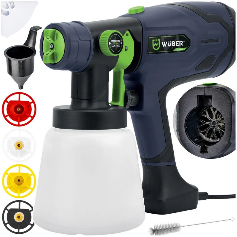 Pistola de pintura elétrica Wuber W02002, 400 W