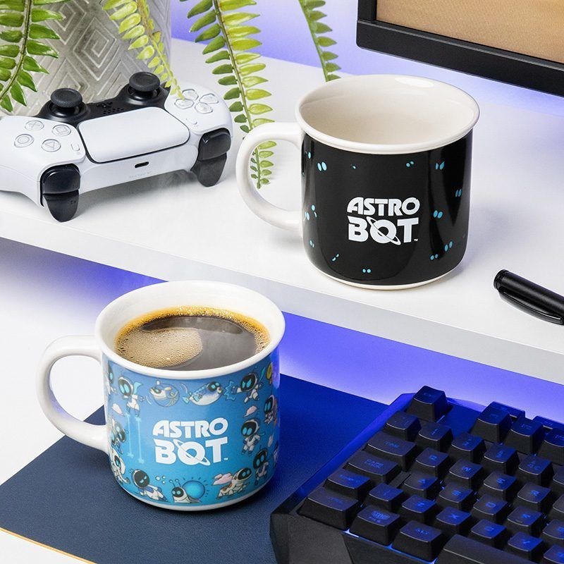 Caneca com mudança de cor por calor Paladone PP15505AB Astro Bot, azul/branco (1 un.)