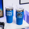 Caneca de viagem Paladone PP15504AB Astro Bot, 600 ml, azul