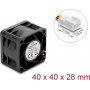 Ventoinha axial DC Delock 67650 12 V, 40 x 40 x 28 mm