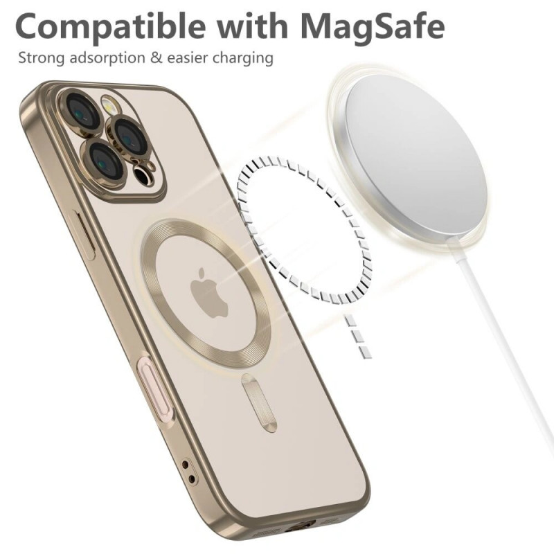 Capa MagSafe MagFlex Tech-Protect para Apple iPhone 16 Pro Max, Dourada