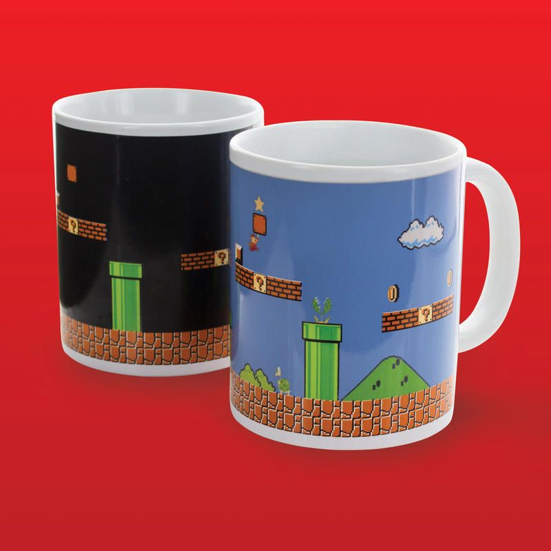 Caneca de mudança de cor com calor Paladone PP2927NN Super Mario Bros., multicolor