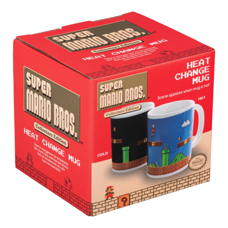 Caneca de mudança de cor com calor Paladone PP2927NN Super Mario Bros., multicolor