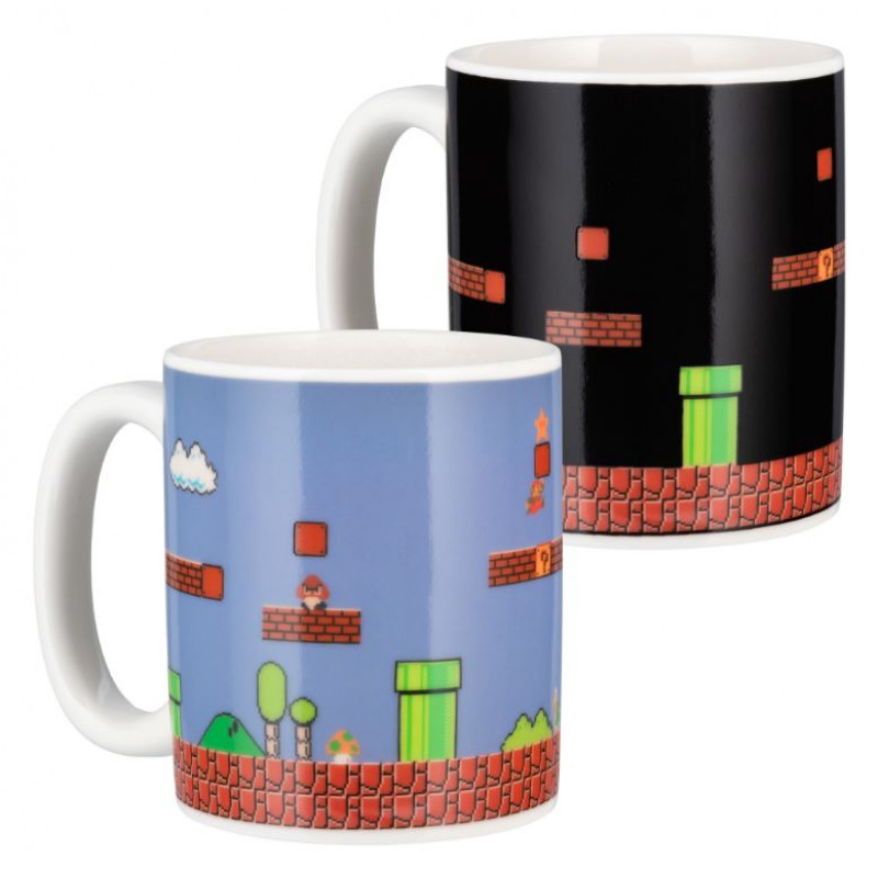 Caneca de mudança de cor com calor Paladone PP2927NN Super Mario Bros., multicolor