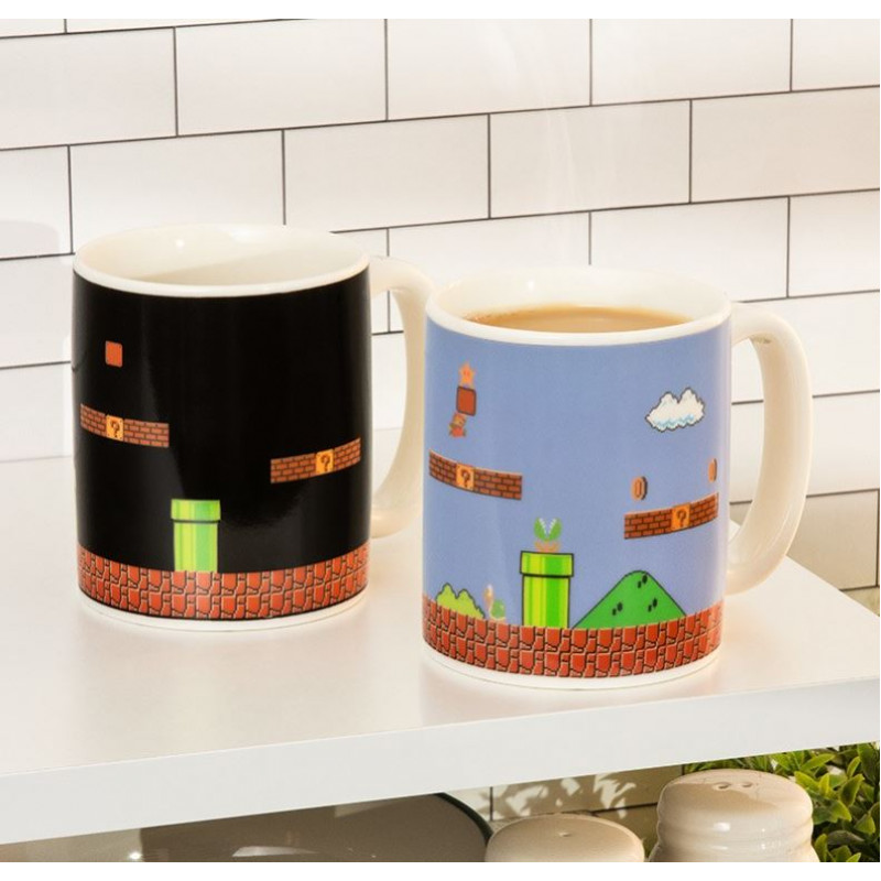Caneca de mudança de cor com calor Paladone PP2927NN Super Mario Bros., multicolor