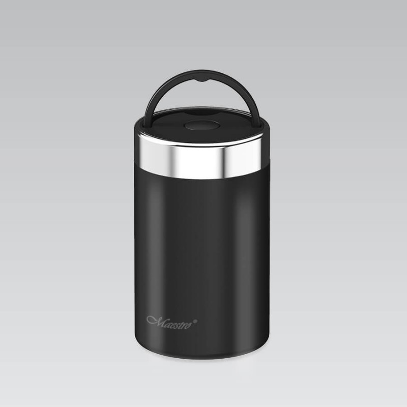 Maestro MR-1649-50-BLACK Termo para alimentos, 500 ml, preto